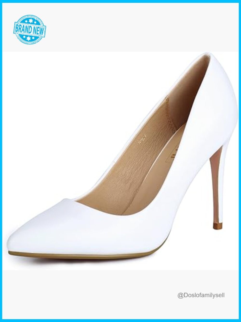 Classic Pointed Toe Stiletto High Heels Pump Wedding Dress Office Shoes